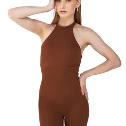 SHOP THE EDIT Women Halter Neck Jumpsuit-picture-50