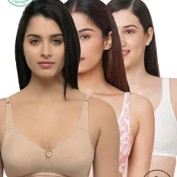 Inner Sense Multicolor Full Coverage Bra - Pack of 3 image 1