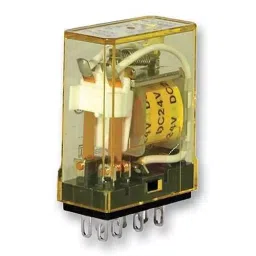 IDEC RELAY, DPDT, 24VDC, 3A, SOCKET, RY2S-ULDC24V-18