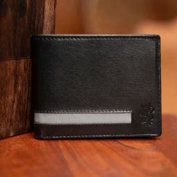 Red Tape Black & Grey Casual Leather Bi-Fold Wallet for Men-10