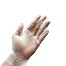 SSWW Powdered Free Vinyl Food Grade Disposable Gloves, White Free Size, GWEG (Pack of 100 Piece)-image-7
