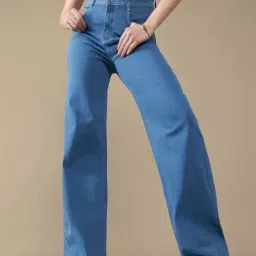 Dolce Crudo Blue Flared Fit Jeans-picture-14
