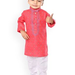 Cae Boys Printed Regular Kurta with Pyjamas-55