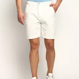 SHOWOFFFF Off White Slim Fit Shorts-picture-41