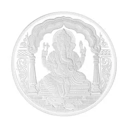 Malabar Gold and Diamonds Ganesh Plain 999 Silver 100g Silver Coin-image-91