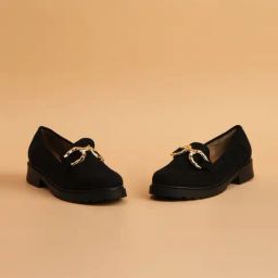 Eridani Women's Jocelyn Black Loafers-image-41
