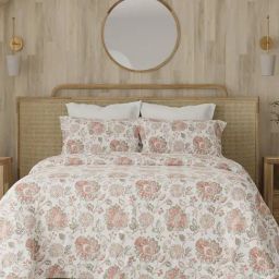 Layers Zen Multicolor Cotton Blend 225 TC Floral Bedsheets-35
