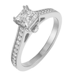 Emori 14k White Gold & Diamond Rebecca Timeless Solitaire Ring-image-24
