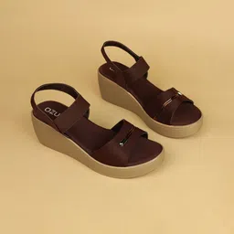 Ozuri Embellished Wedge Sandals-36