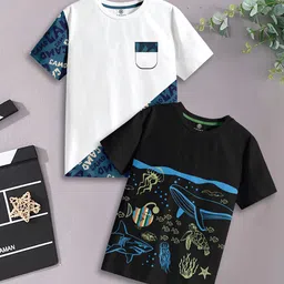 CODEZ Boys 2 Pure Cotton T-shirt-image-48