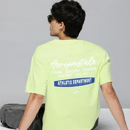 Aeropostale Men Typography Printed Pure Cotton T-shirt-image-95