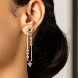 Shaya 92.5 Sterling Silver Diana Barry Earrings for Women-image-1