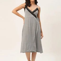 Ms.Lingies Grey Lace Work Nighty-image-20