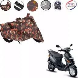 Auto Pearl Polyester Waterproof Two Wheeler Cover for Hero Electric E-Sprint,(Jungle Print)-image-35