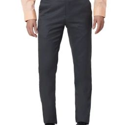 Raymond Grey Classic Fit Checks Trousers-image-24