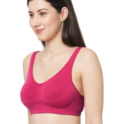 Inner Sense Fuchsia & Pink Floral Print Full Coverage Bra - Pack of 3 image 3