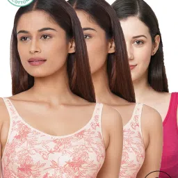 Inner Sense Fuchsia & Pink Floral Print Full Coverage Bra - Pack of 3 image 1