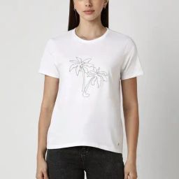 Van Heusen White Cotton Embroidered Top-image-21