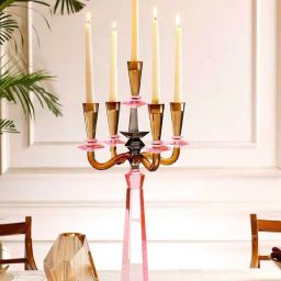 INV Home Brown Crystal Glass Sharyn 5-Arms Candelabra-image-51