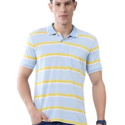 Monte Carlo Blue Striped Regular Fit T-Shirt-picture-22