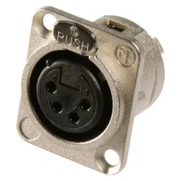 NEUTRIK SOCKET, XLR, PANEL, UNIFIED, 4POLE, NC4FD-L-1-picture-1