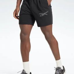 Reebok Black Slim Fit Shorts-image-93