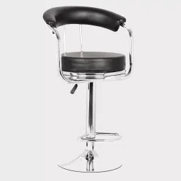 Stolica Melcon Black Fabric & Foam Medium Back Adjustable Height Bar Stool with Arms-13