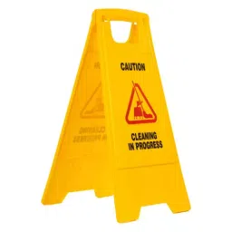 Mrinmoyee Yellow Plastic Cleaning in Progress Caution Board C0012 image 2