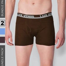 LUX Venus Assorted Cotton Pocket Trunks - Pack of 2-picture-44