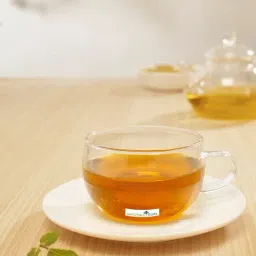 NATURALLYOURS Borosilicate Glass Cup with Porcelain Saucer Set-picture-22
