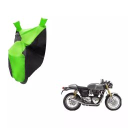 Auto Pearl Waterproof Two Wheeler Cover For Triumph Thruxton 1200 R (Green & Black)-image-79