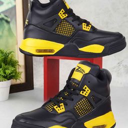 Zixer Men Colourblocked High-Top Ankel Sneakers-image-71