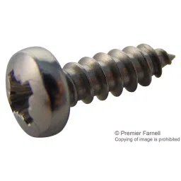 TR FASTENINGS SCREW, POZI PAN, STEEL, A2, #4X3X8,PK100, N40.375 PRA2ABS100- (Pack of 100 Pcs)-16