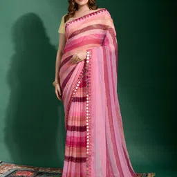 Mitera Leheriya Poly Chiffon Saree-picture-50