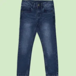 Pantaloons Junior Blue Tapered Fit Jeans-picture-12
