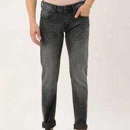 Peter England Jeans Mid Grey Skinny Fit Jeans-picture-9