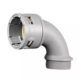 APA 12.7 mm (1/2 Inch) Polyamide Nylon 90 Degree Elbow PG Thread Connector, PG 13.5 (1/2") (Pack 100 Piece)-7