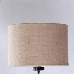 exotic art Jute Burlap Lampshade, Brown (12" x 12" x 8") for Table and Floor Lamps image 2