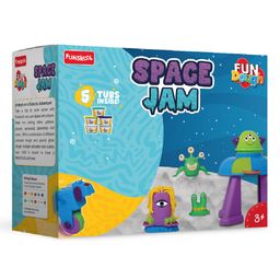 Fundough Sapce Jam Mould & Clay Kit- Multicolor-11