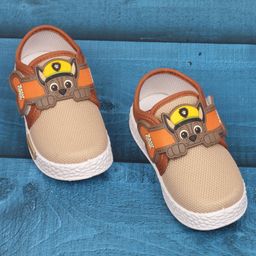Lil Lollipop Dog Applique Detailed Velcro Closure Shoes - Brown-image-40