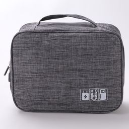 Babyhug Multifunctional Portable Travel Toiletry Bag with Straps  - Grey-15