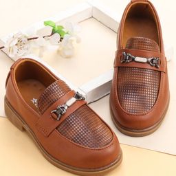 Cute Walk by Babyhug Slip On  Formal Shoes - Brown-picture-41