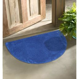 AAZEEMBath Mat for Bathroom Entrance Soft Floor Mat / Doormat for Home / Anti Skid mat for Bathroom / Floor Kids mats for Home Cotton Abstract Doormat /Blue-pack of 1-16