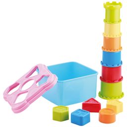 Joyo 2 in 1 Peppa Pig Shape Sorter & Stacking Cups Set Multicolor - 14 Pieces-image-88