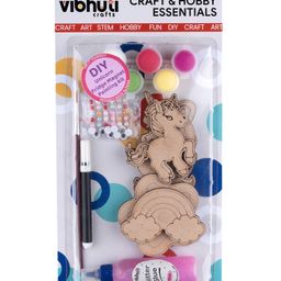 Vibhuti Crafts DIY Unicorn Fridge Magnet KitUnicorn Fridge Magnet Cutouts with Paints, Brush & DecorationsPerfect for Kids and Adults, Personalized Return Gifts & Party Favors-image-19