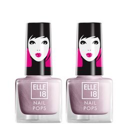ELLE 18 Set of 2 Nail Pops Nail Polish 5 ml each - Lavender 08-35
