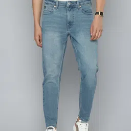 Flying Machine Men Mankle Relax Tapered Fit High-Rise Light Fade Stretchable Jeans-image-84