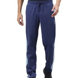 ALCIS Dark Blue Anti-Static Slim Fit Athleisure Trackpants-image-24
