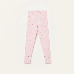 Fame Forever by Lifestyle Kids Pink Printed Regular Fit Leggings-image-60