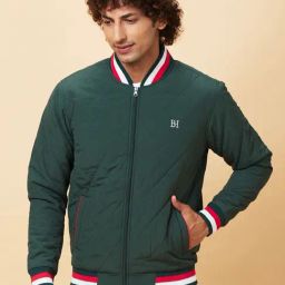 Being Human Green Regular Fit Bomber Jacket-picture-6